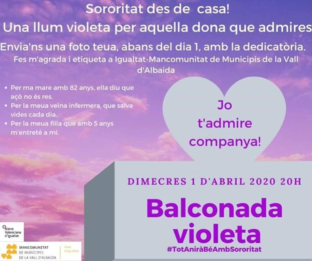 Cartell de la Balconada violeta 