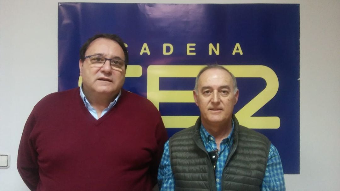 Juan Carlos Bonilla y Javier Minuesa, impulsores de la Asociación de Lucha Contra el Cáncer de Motilla. 