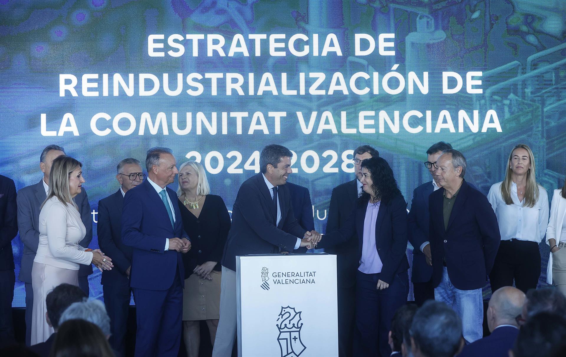 El &#039;president&#039; de la Generalitat Valenciana, Carlos Mazón, presenta la &#039;Estrategia de reindustrialización&quot; de la Comunitat 2024-2028