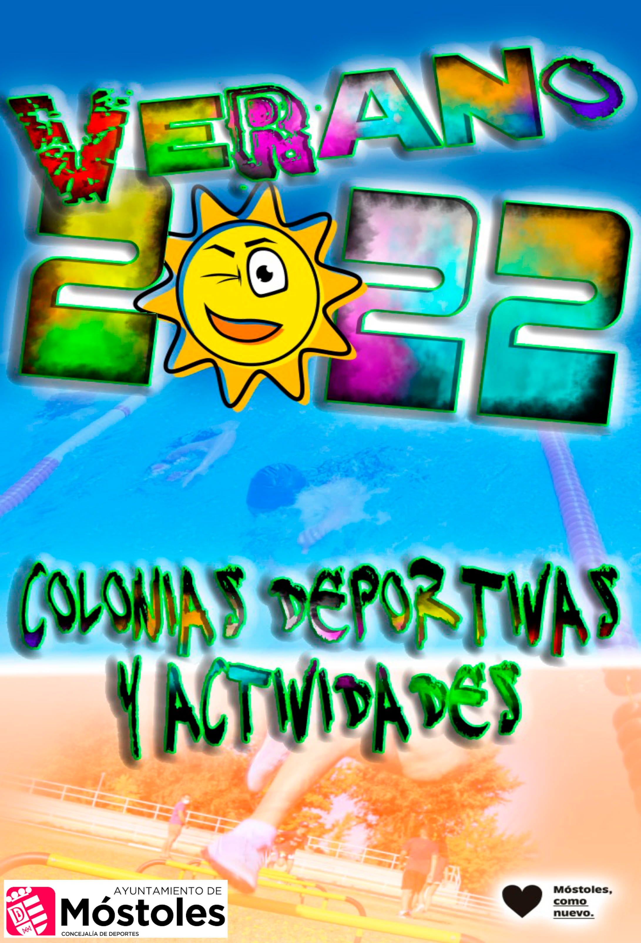 Cartel de las colonias deportivas de verano de Móstoles
