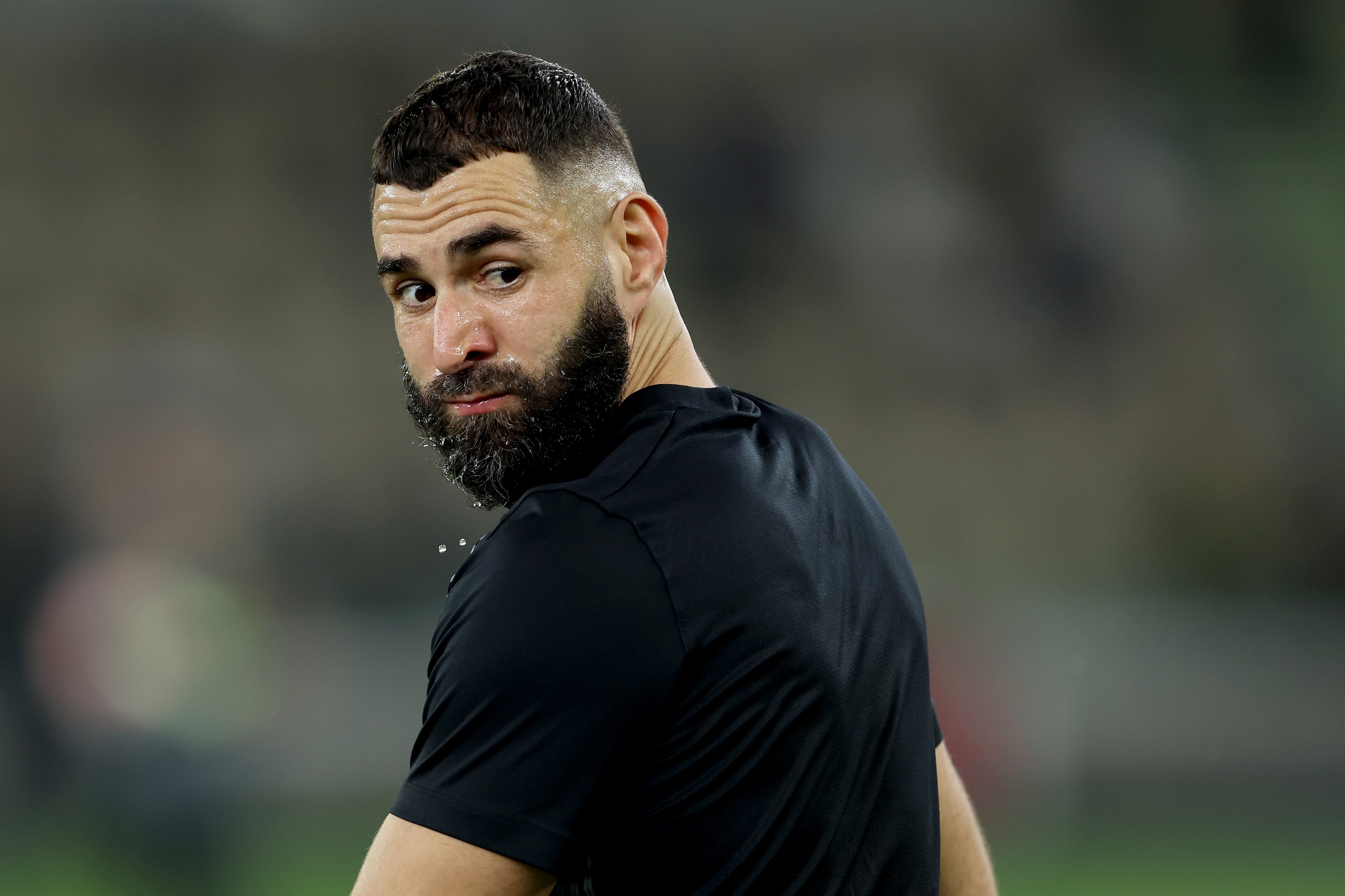 Karim Benzema, durante un partido con el Al-Ittihad