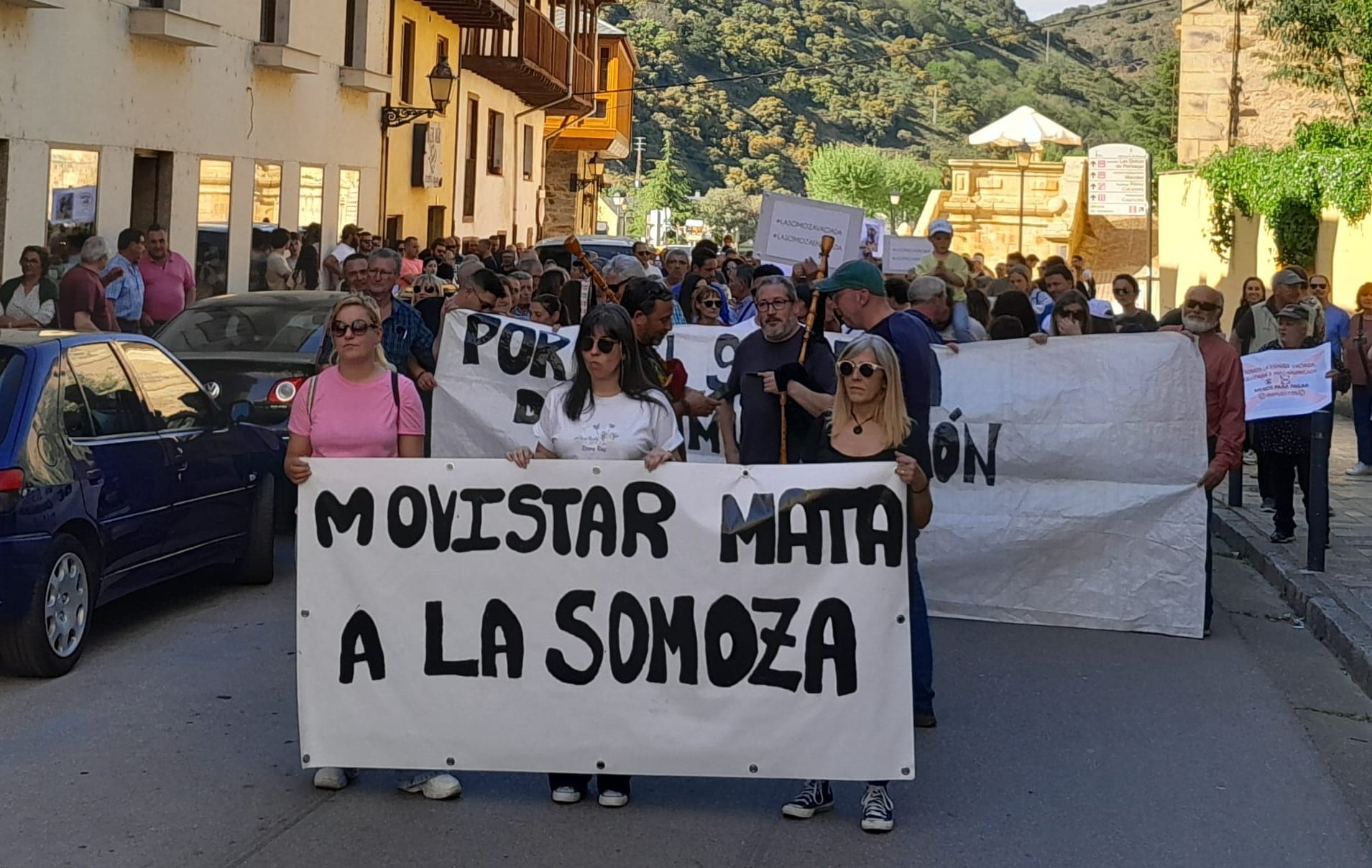 Manifestación en Villafranca del Bierzo