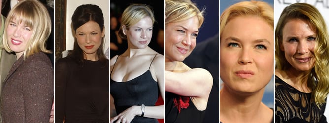 Evolución del aspecto de Renée Zellweger desde el año 2000