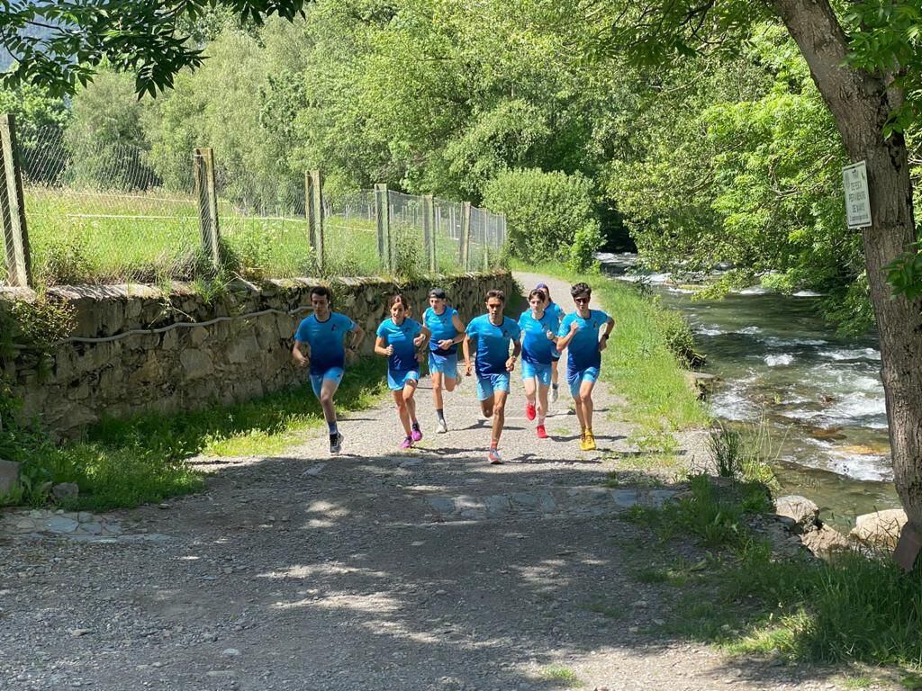 Els seleccionats per la FAM durant un entrenament.