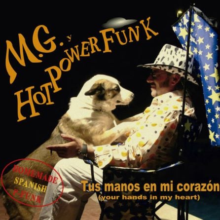 Portda del disco Tus mano en mi corazón de M.G. y Hot Power Funk