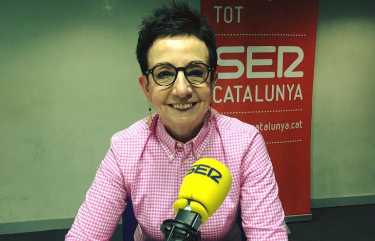 Imatge d'arxiu de Carme Ruscalleda als estudis de Ràdio Barcelona