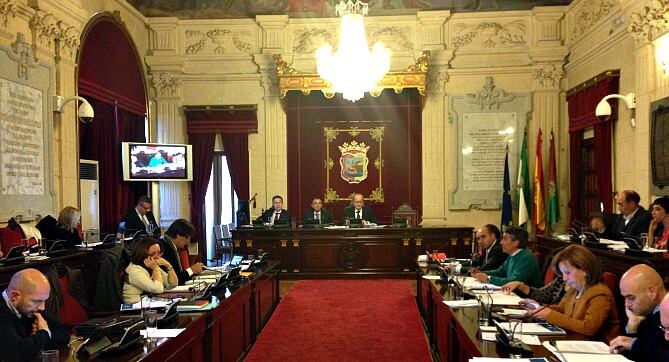 Pleno del ayuntamiento de Málaga