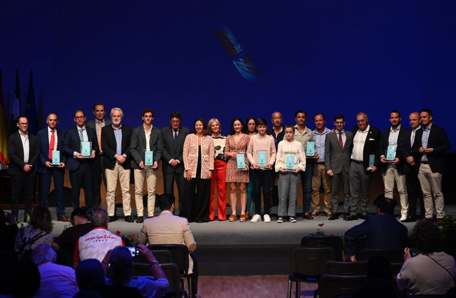 Foto de familia de la VI Gala del Deporte de jerez