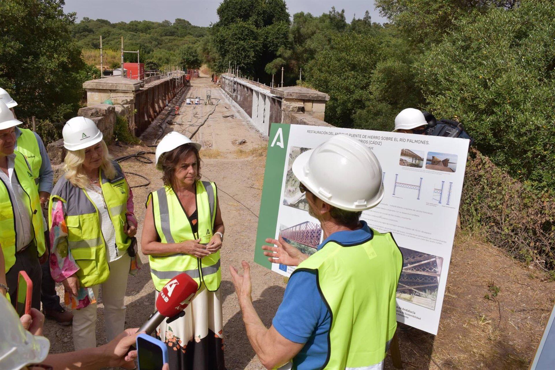 Visita a las obras en Palmones