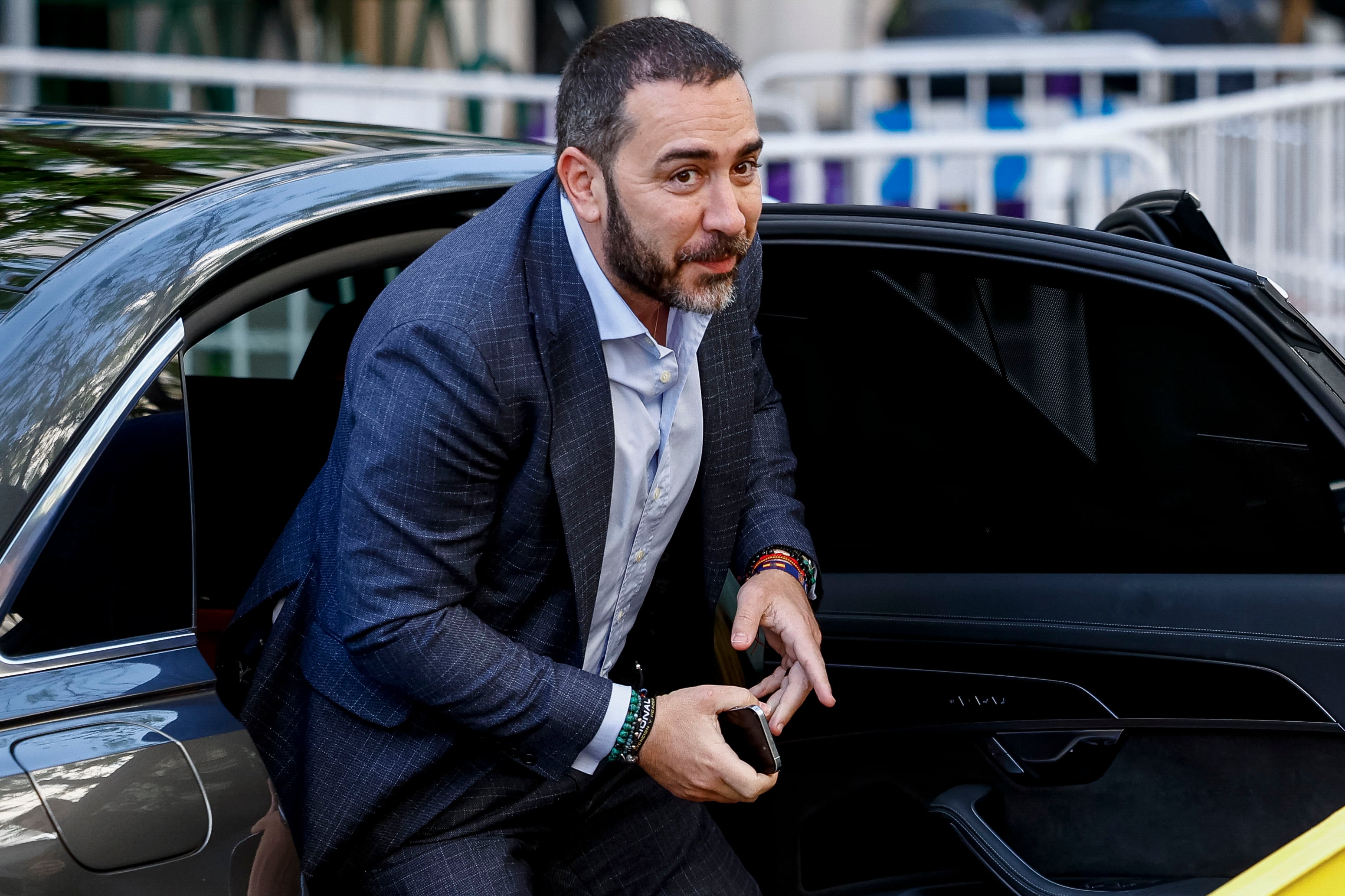 El comisionista Víctor de Aldama, a su llegada al Tribunal Supremo. EFE/ Rodrigo Jiménez