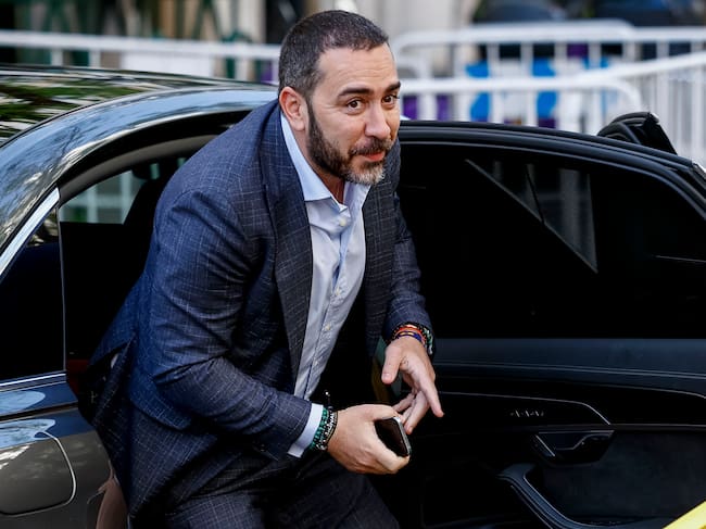 El comisionista Víctor de Aldama, a su llegada al Tribunal Supremo. EFE/ Rodrigo Jiménez
