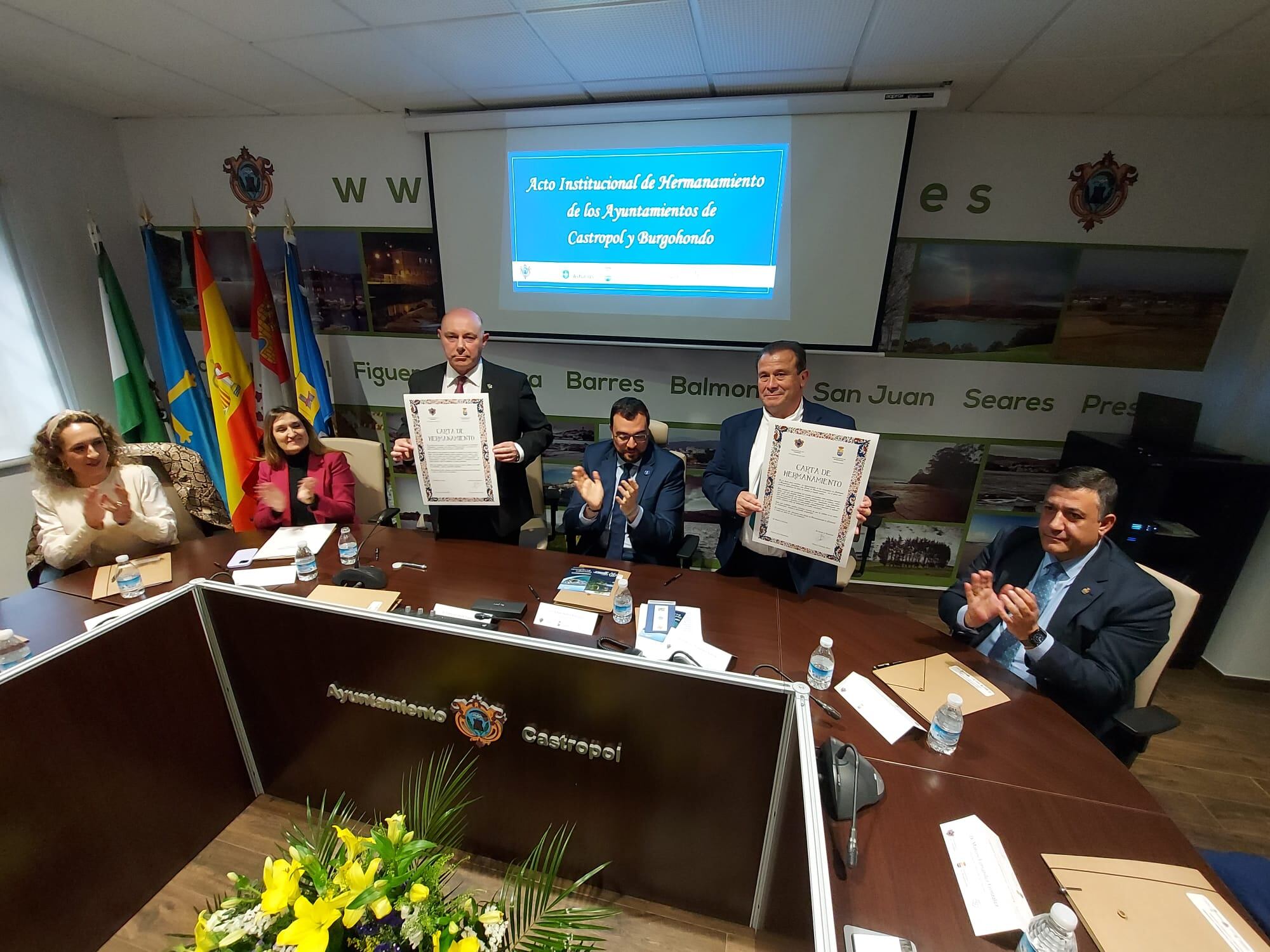 Actos celebrados en Castropol el pasado mes de abril