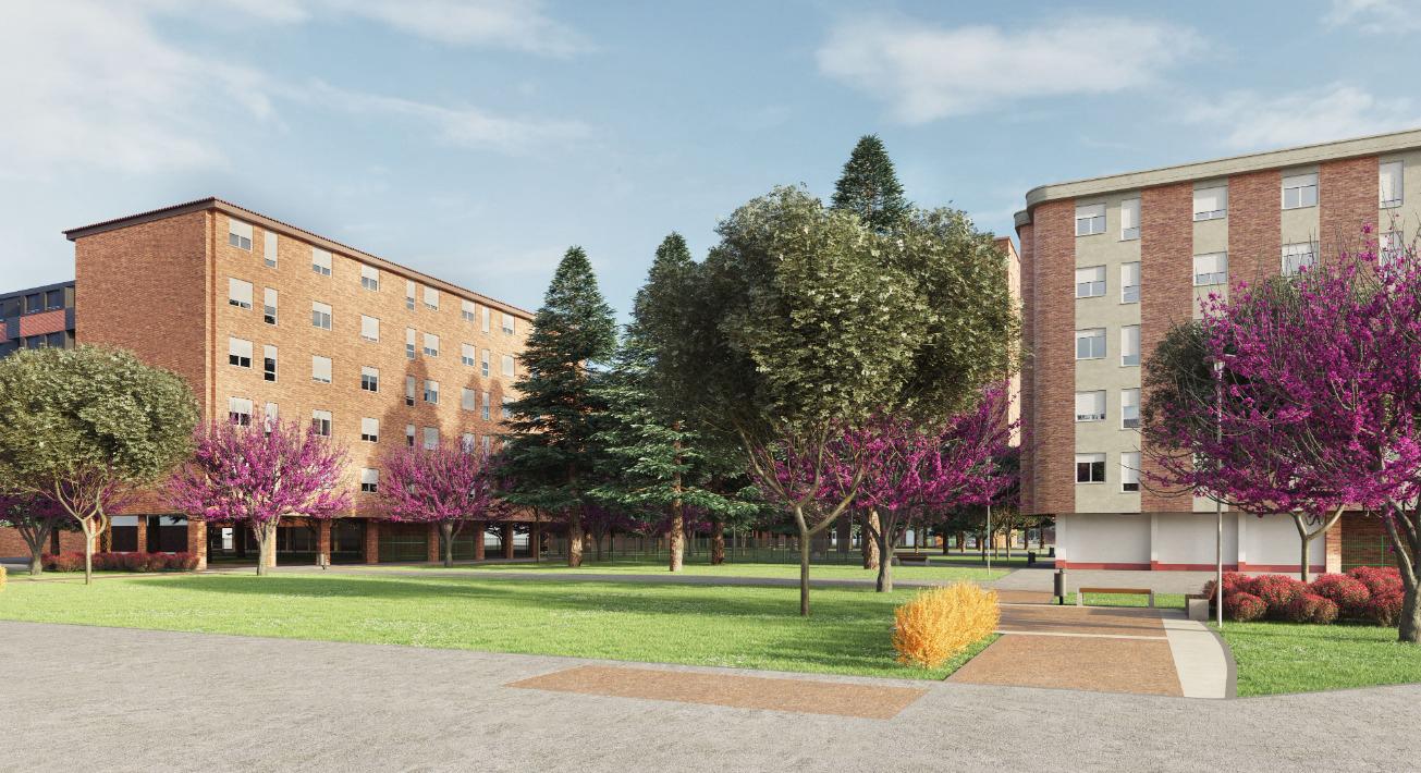 Infografía del proyecto de urbanización del barrio de Pan y Guindas