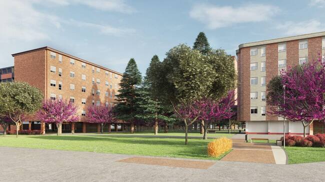 Infografía del proyecto de urbanización del barrio de Pan y Guindas