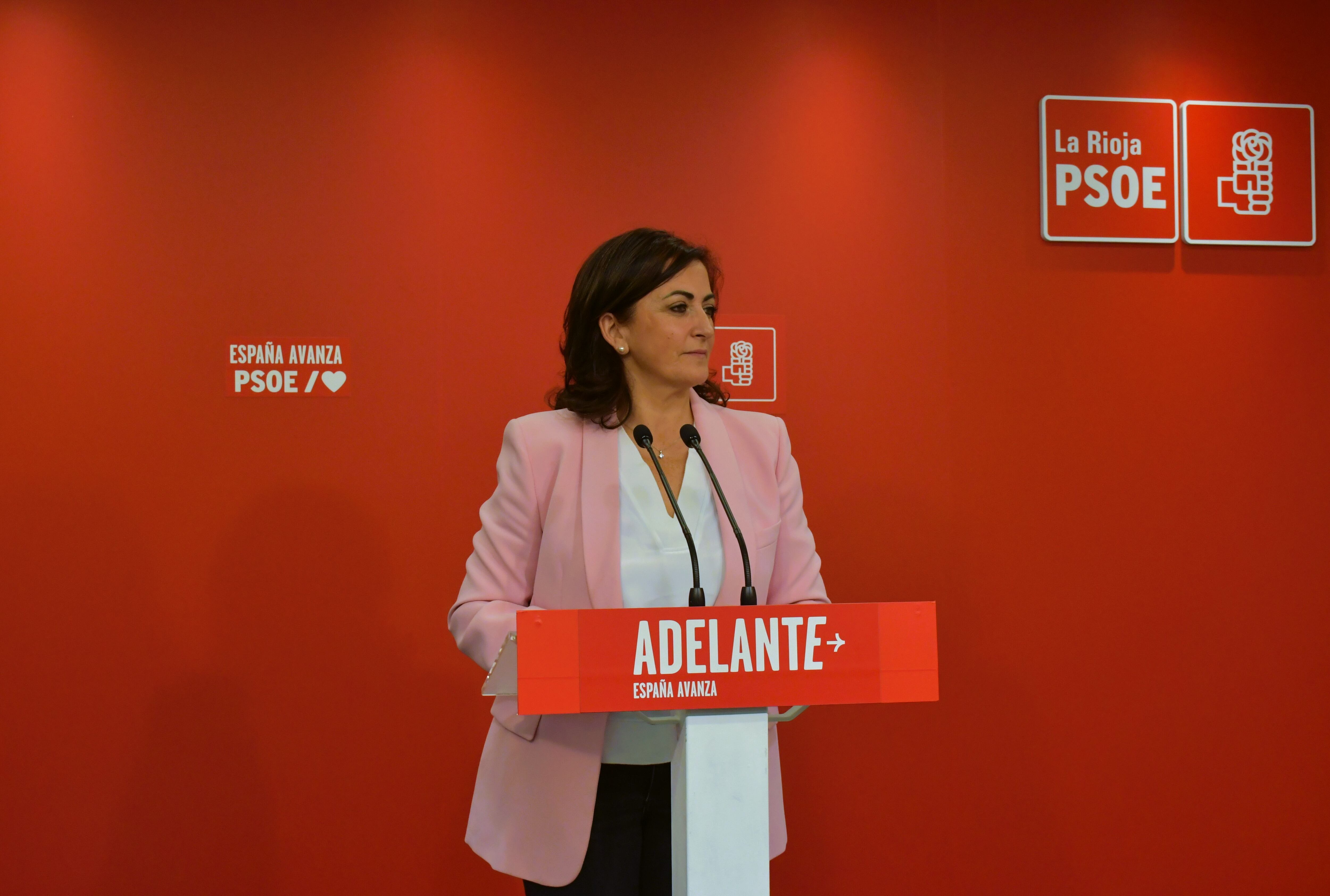 La secretaria general del PSOE en La Rioja,  Concha Andreu, se ha referido a la gestión de los fondos europeos en su mandato en el Gobierno autonómico.