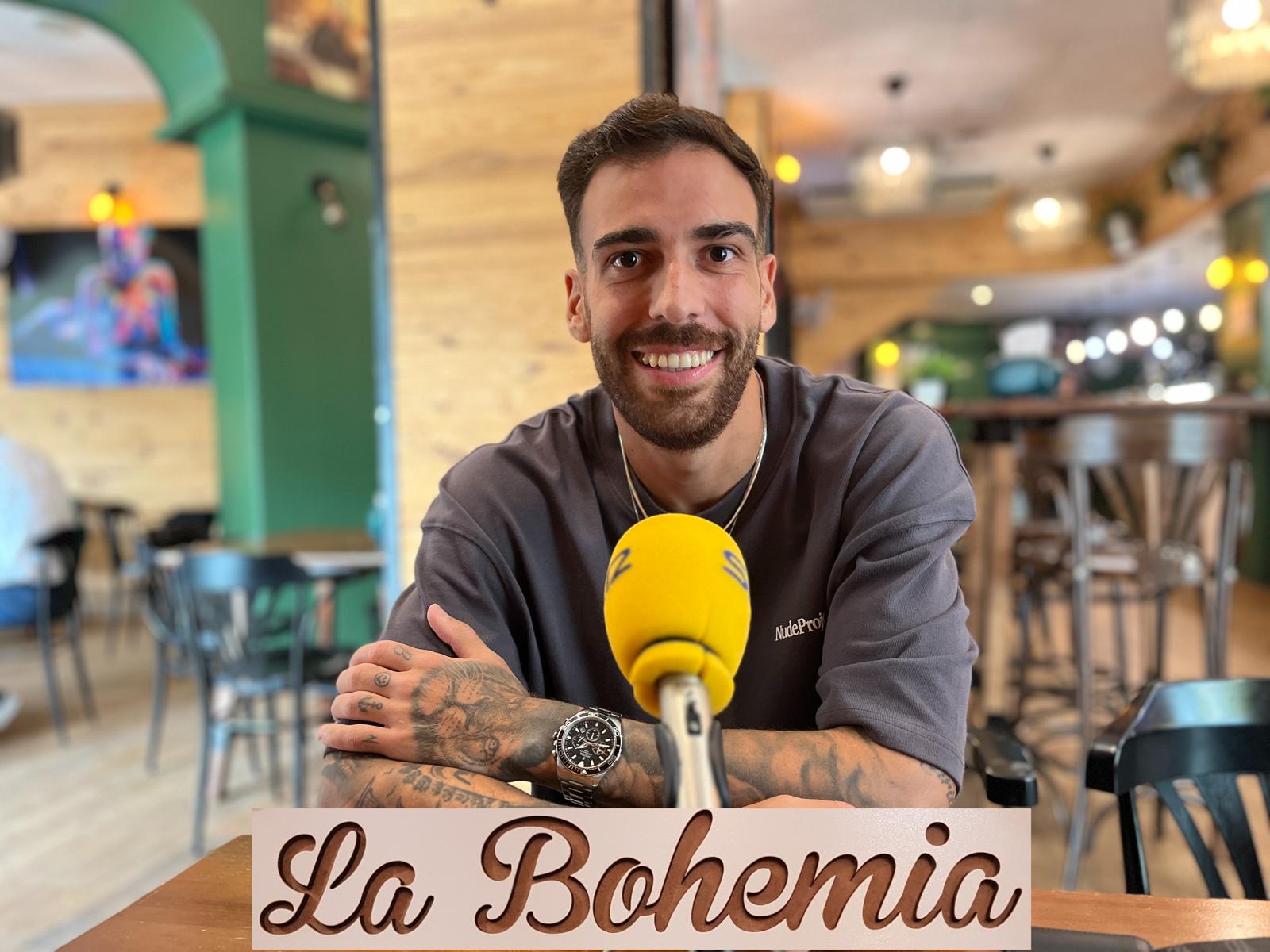 Víctor Pastrana, jugador del Alcoyano en La Bohemia