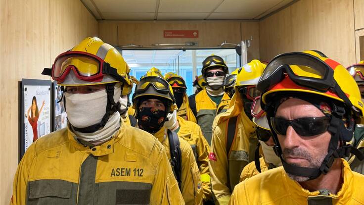 Empieza la huelga de bomberos forestales de la Comunidad de Madrid durante la época del año con mayor riesgo de incendio