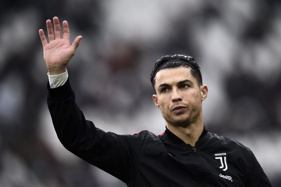 Cristiano Ronaldo, este domingo, en su último partido con la Juventus