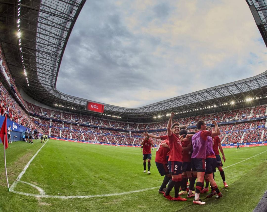 Osasuna celebrando