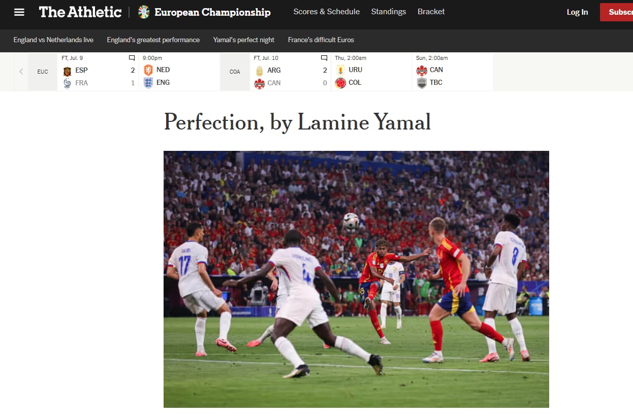 The Athletic habla del gol perfecto.