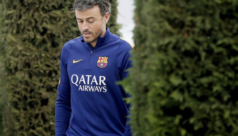 El entrenador del FC Barcelona, Luis Enrique Martínez.