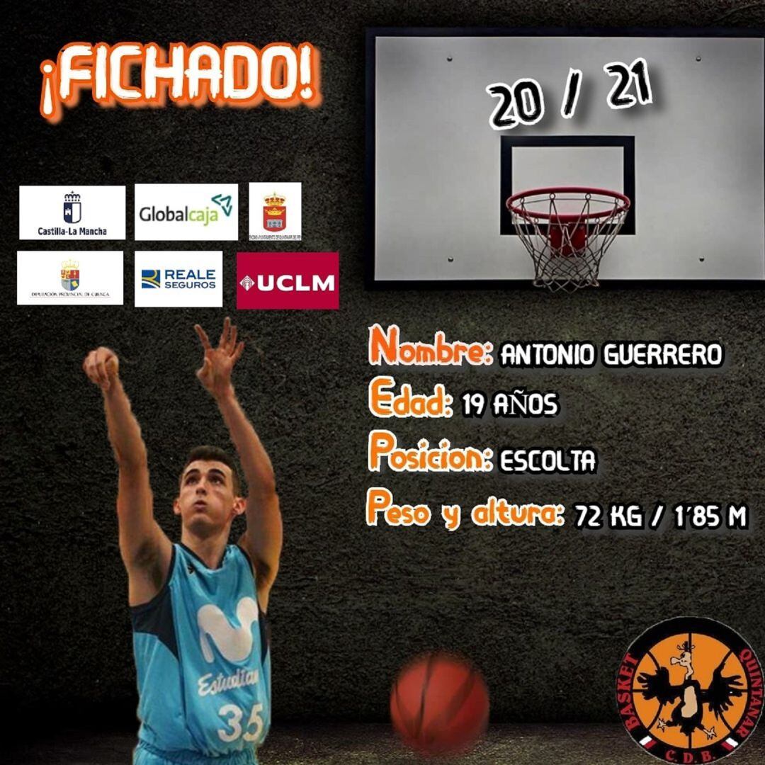 Antonio Guerrero, segundo fichaje.