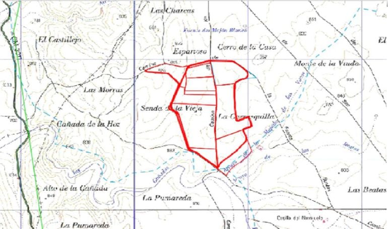 Perímetros del vertedero de Almonacid del Marquesado que ocupará 53 hectáreas