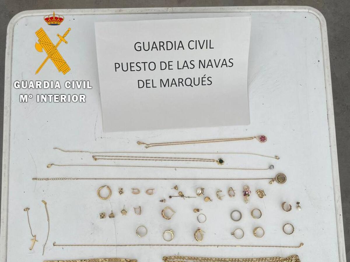 Un detenido tras robar joyas, un móvil y una cámara de fotos de una vivienda en Navalperal de Pinares