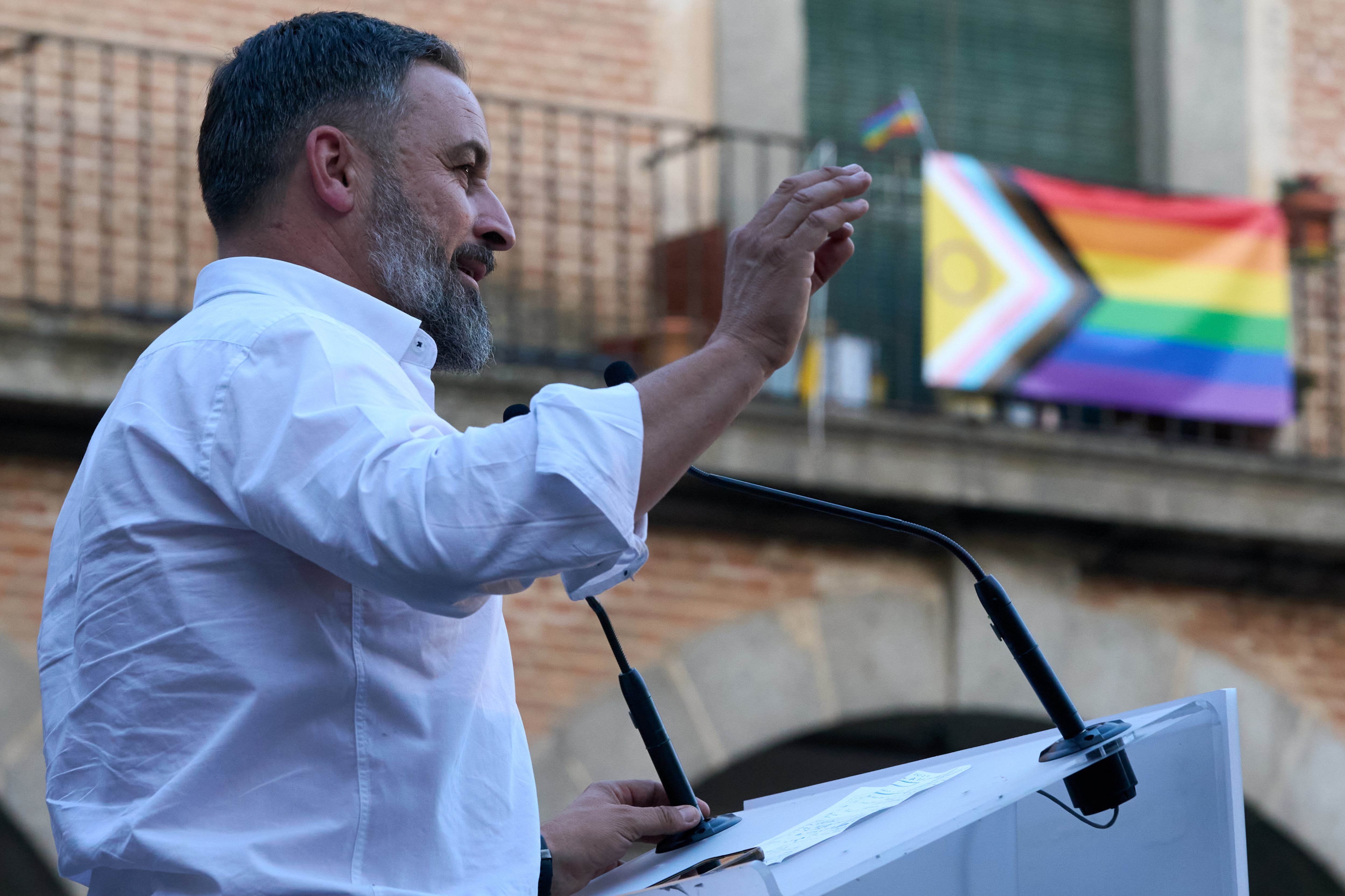 El presidente de Vox y candidato a la presidencia del Gobierno por esta formación, Santiago Abascal.