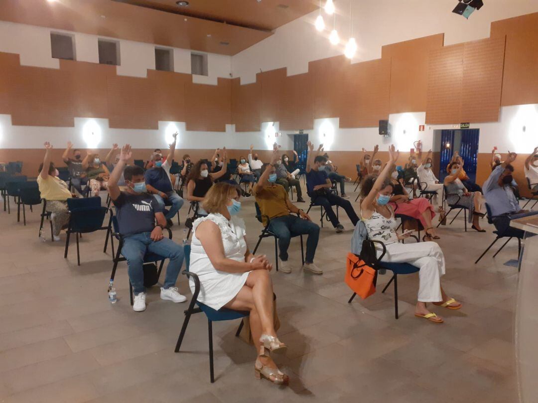 Momento de la votación en el Comité Insular del PSOE de Lanzarote.