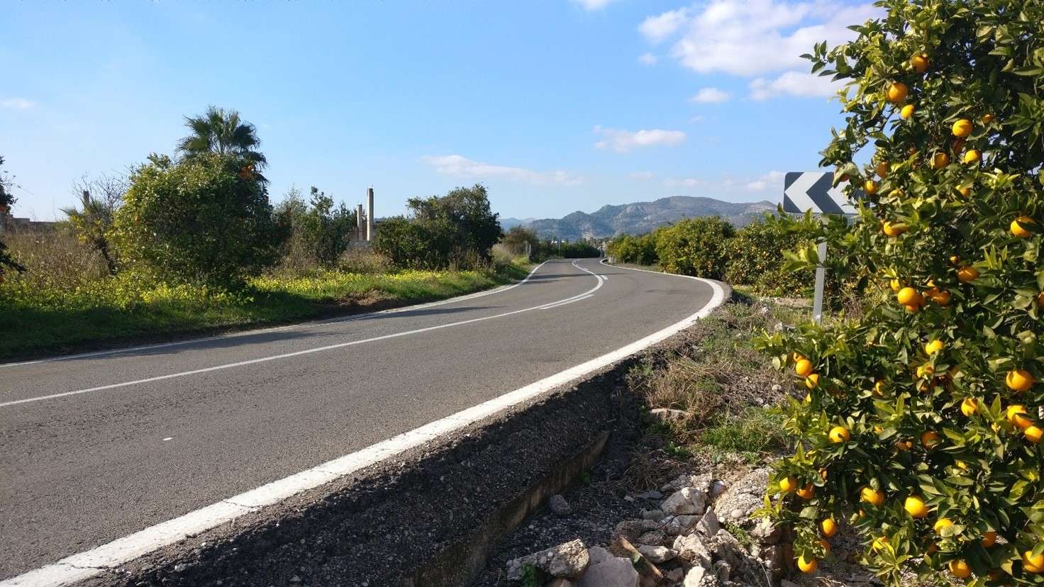 Uno de los tramos de la carretera que se va a mejorar.