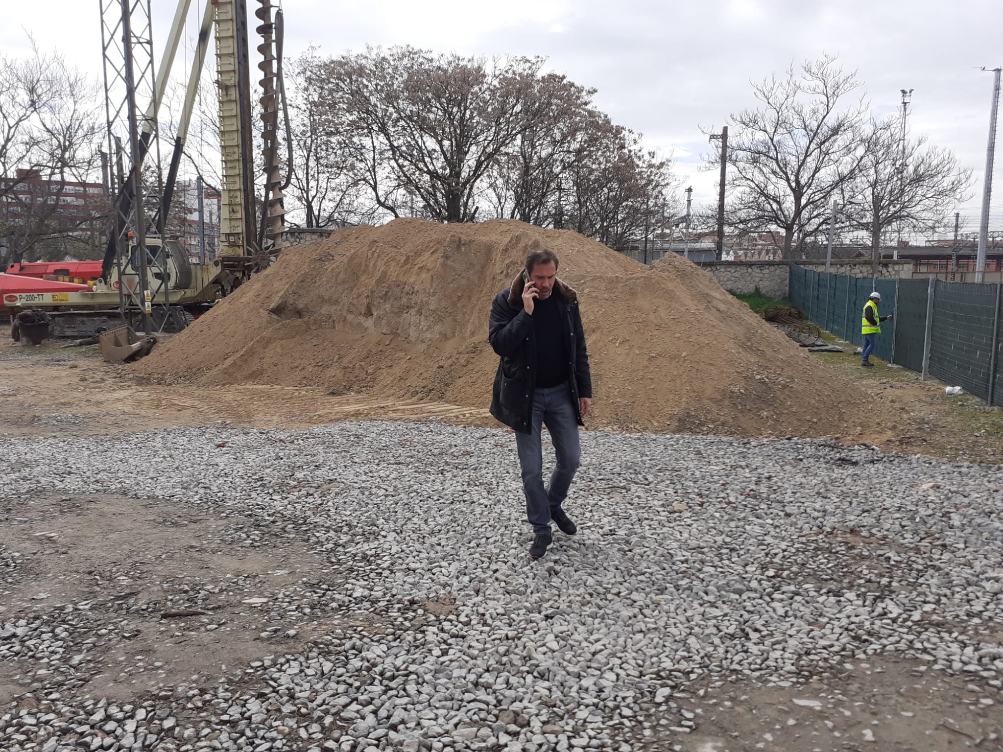 Óscar Puente, en una visita las obras de los túneles de Labradores