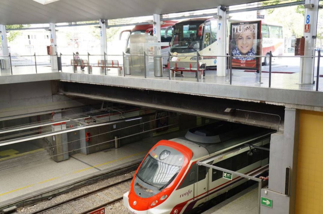 Estación de tren en Gandia