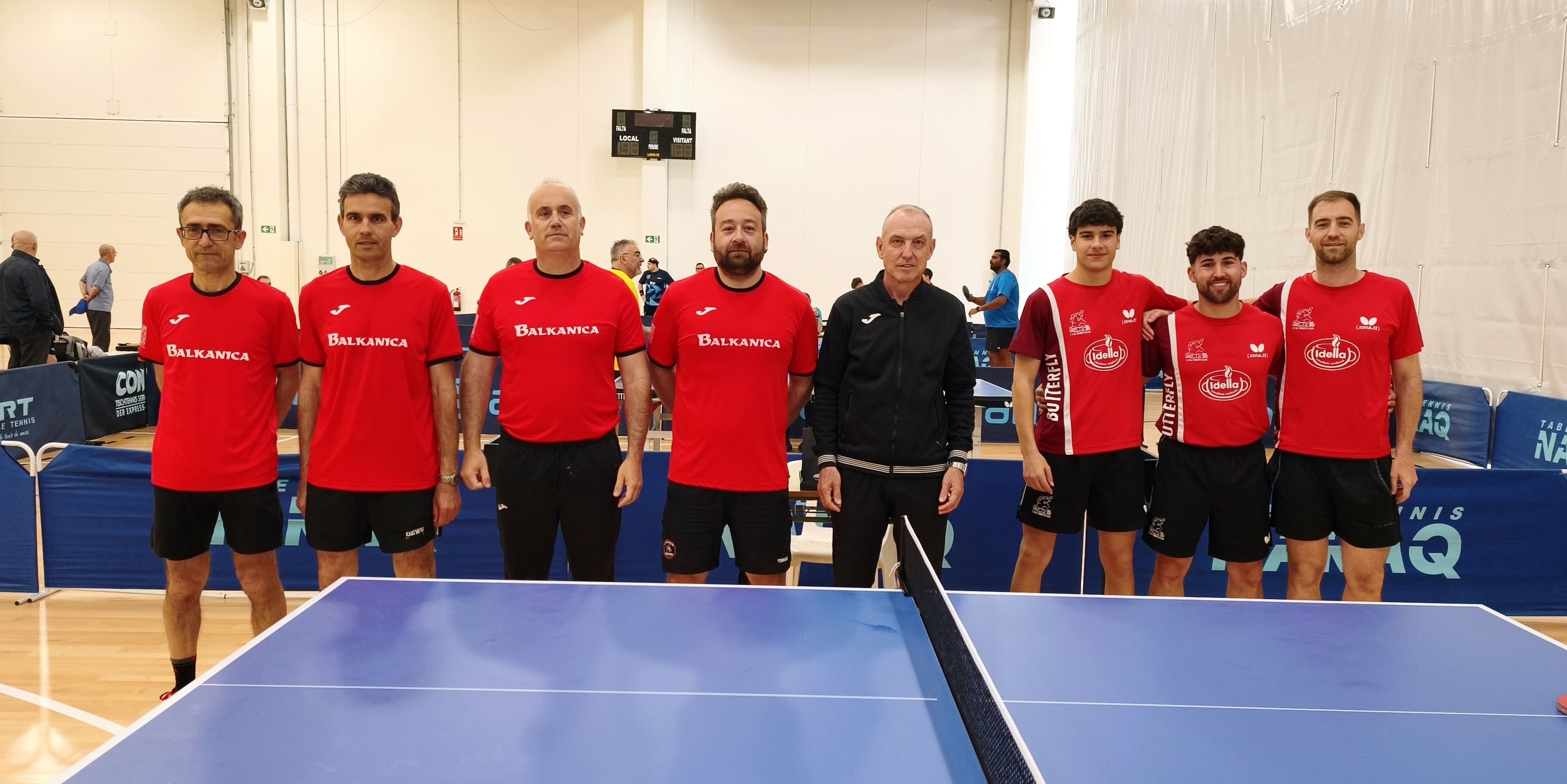 El Balkanica Mancini ante el equipo de Elda (De izquirrda a derecha: Zaldíbar, Fernández, Sisternes y Ruiz -Melgarejo)