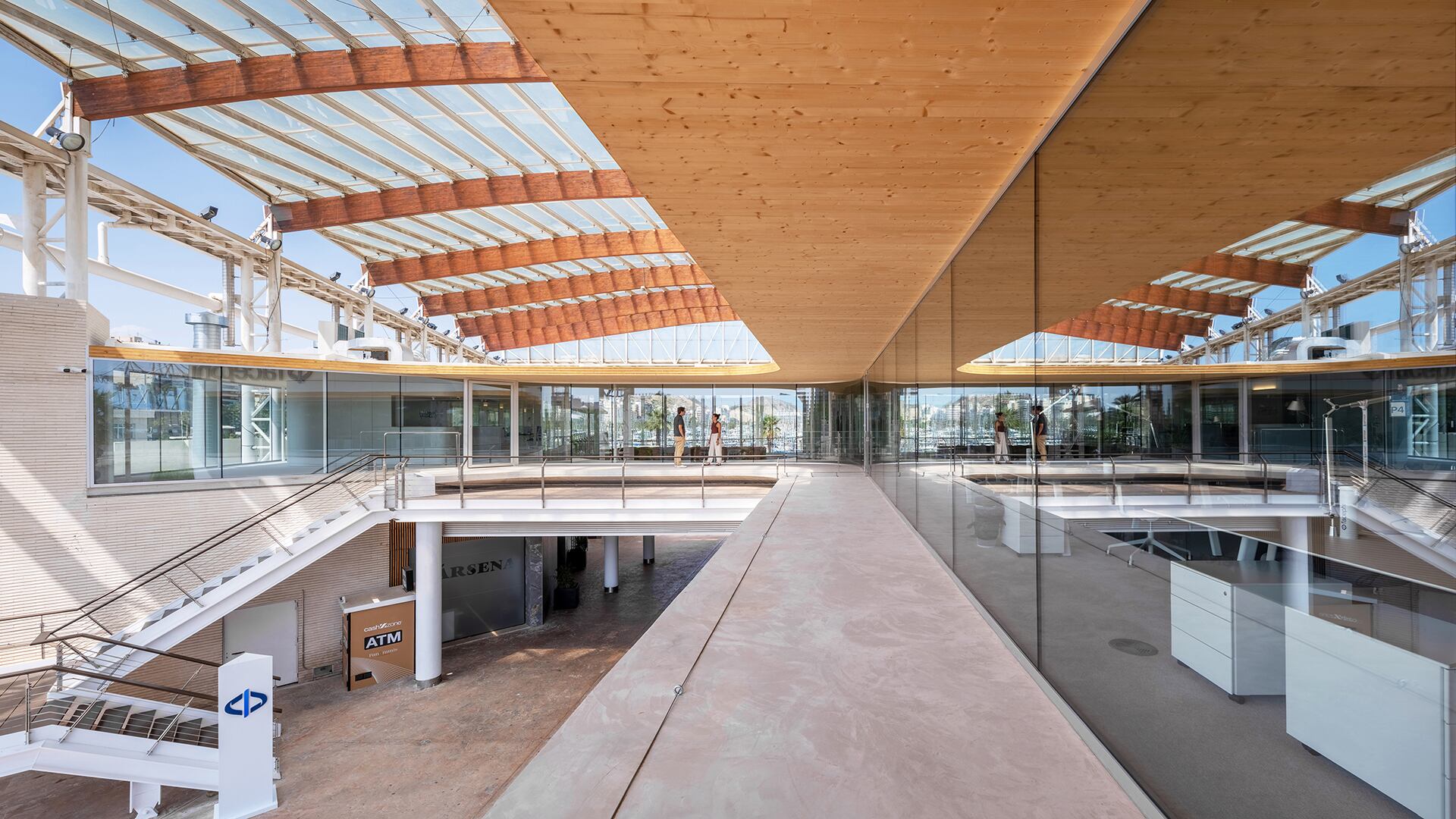 Imagen de fin de obra de la sede de Facephi, anexa a la de la Cámara de Comercio de Alicante