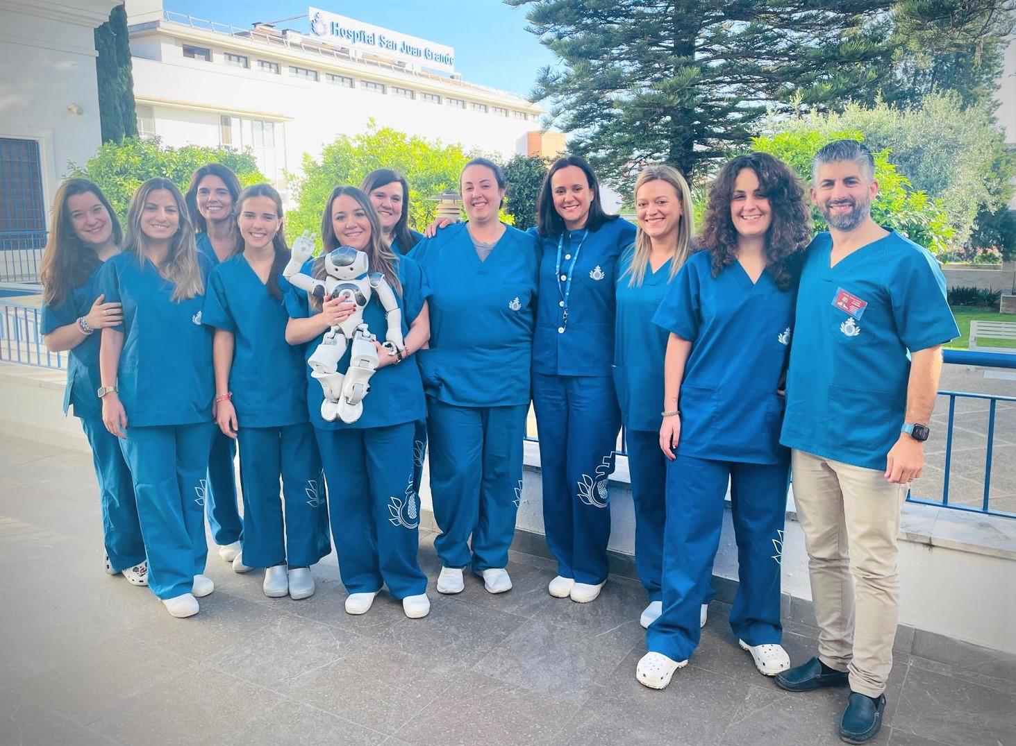 Equipo de profesionales de la Unidad de Atención Temprana del Hospital San Juan Grande en Jerez