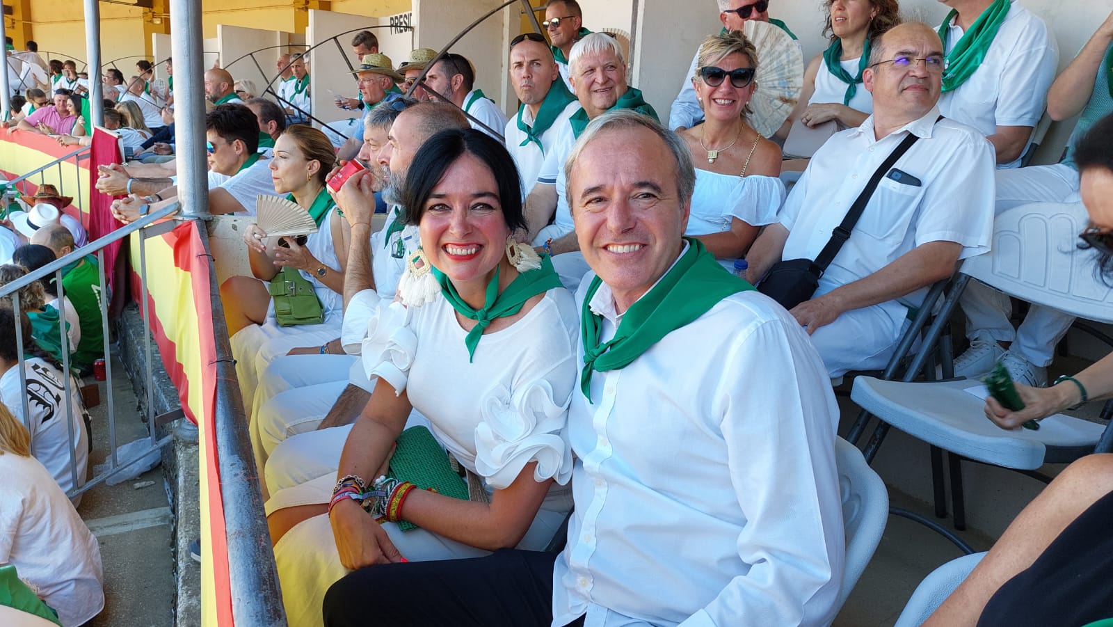 La alcaldesa Lorena Orduna junto a Jorge Azón