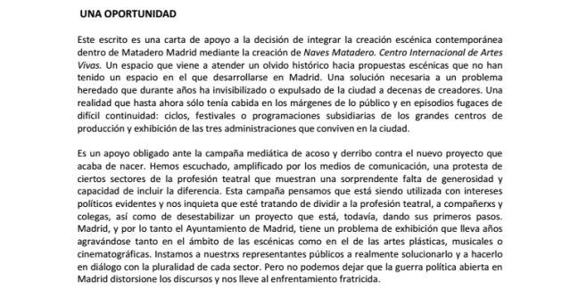 DOCUMENTO | Consulta íntegro el texto y los firmantes del manifiesto