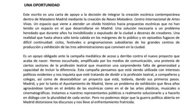 DOCUMENTO | Consulta íntegro el texto y los firmantes del manifiesto