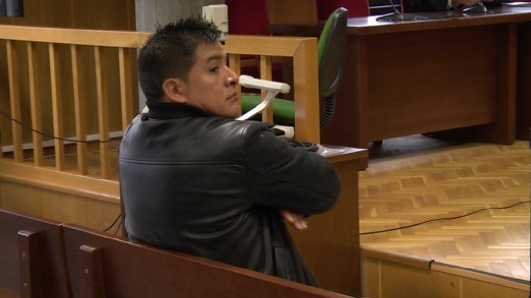 El acusado durante el juicio