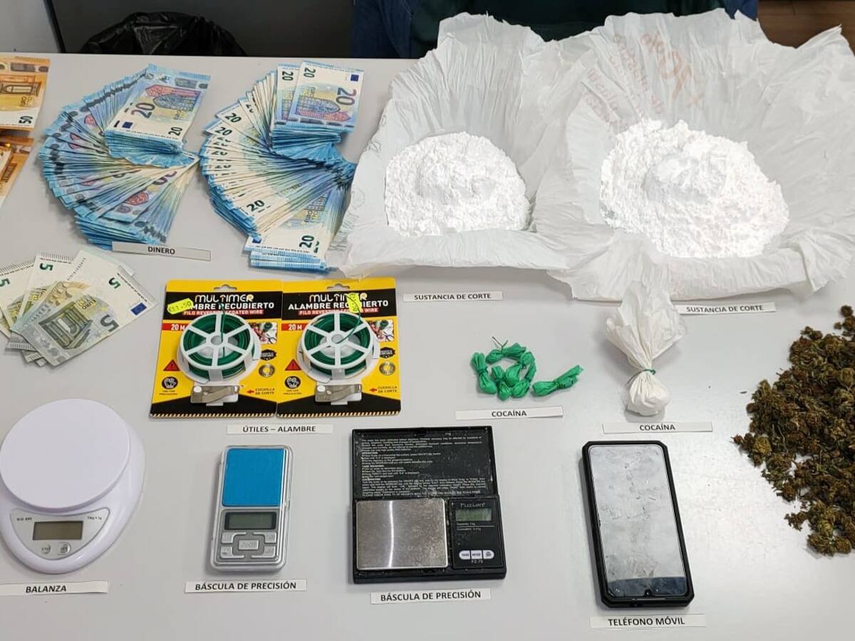 Dos personas detenidas por tráfico de drogas en Villamalea (Albacete)