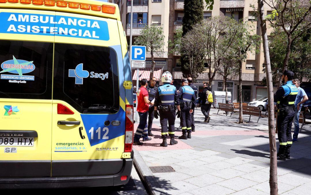 Imagen de los minutos posteriores al suceso ocurrido este jueves en Salamanca.