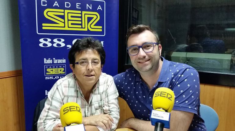 Conchi Zarco y Raúl Añover en un momento de su entrevista en Radio Tarancón