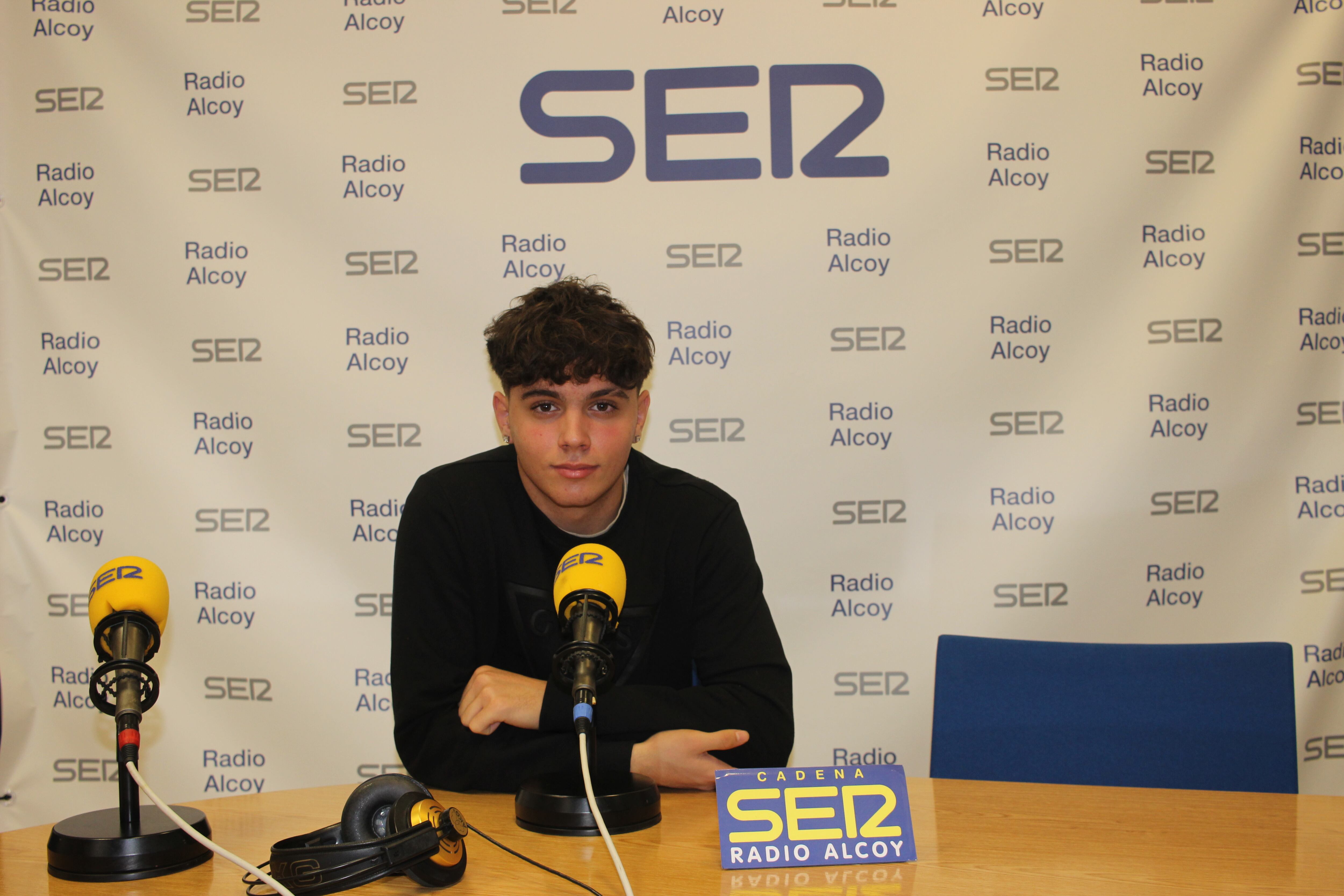 Joan Gómez,  portero alcoyano del cadete del Atlético de Madrid en Radio Alcoy