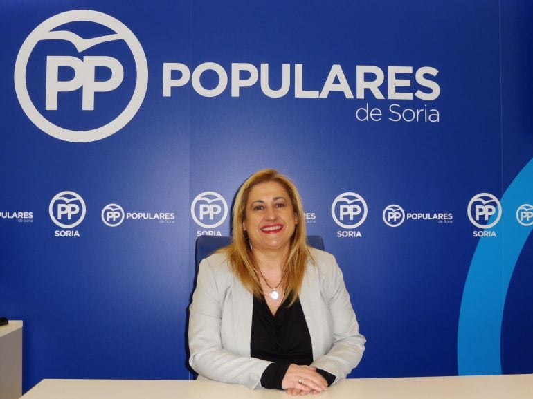 Yolanda de Gregorio, presidenta del Partido Popular de Soria.