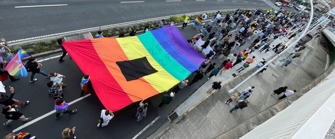 Concentración contra la LGTBIfobia en A Coruña