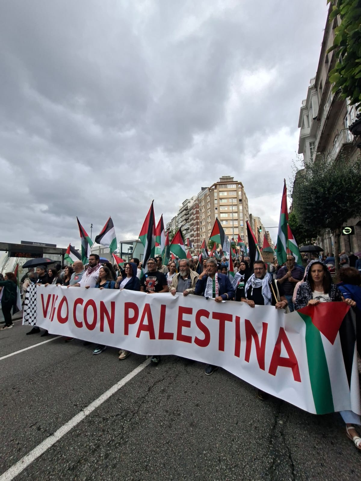 Manifestación en Vigo contra el genocidio en Palestina