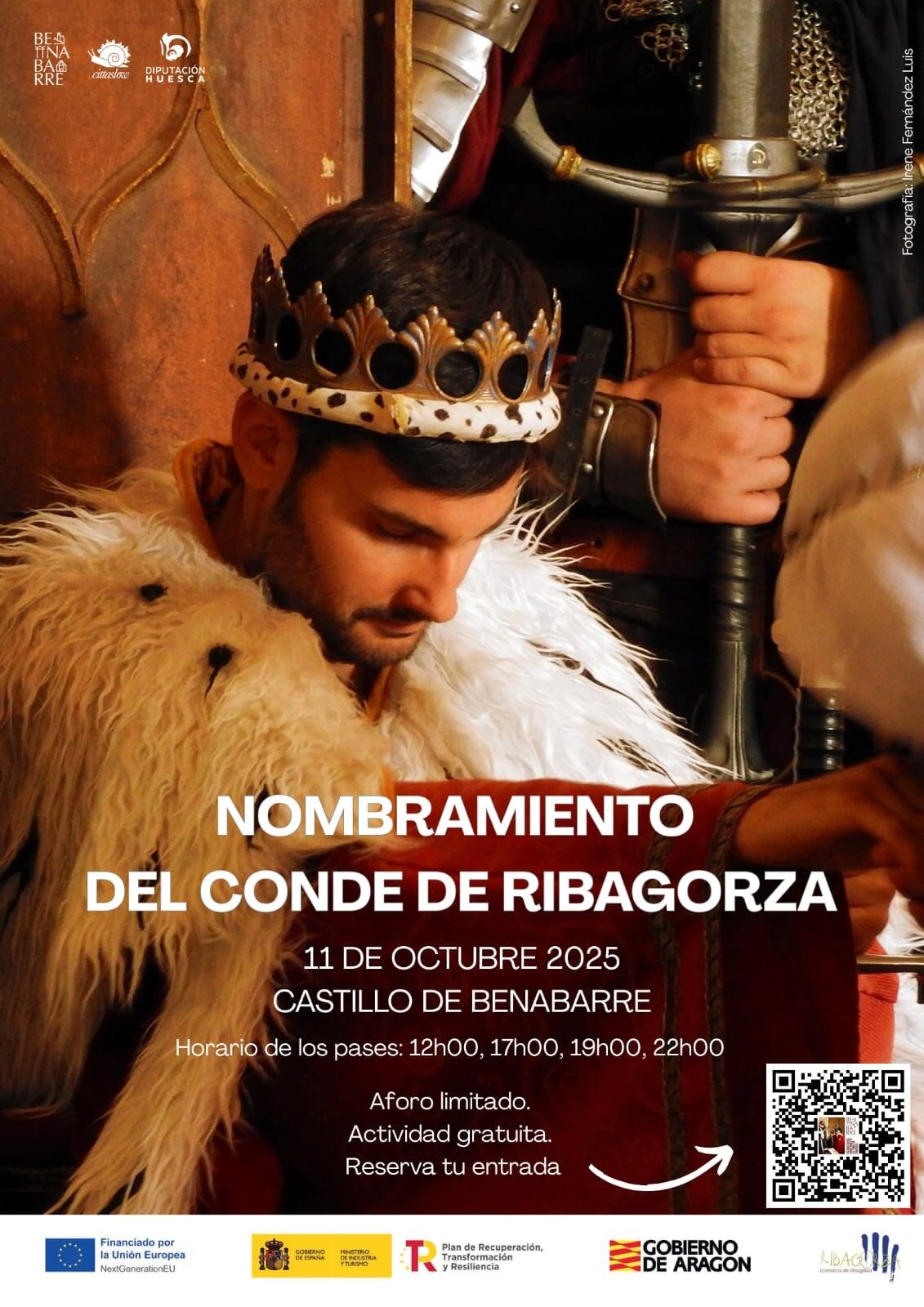 Benabarre acoge la recreación histórica del nombramiento del Conde de Ribagorza