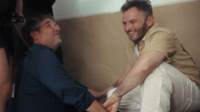 Jordi Évole y Fernando Tejero, tras la sorpresa en el programa