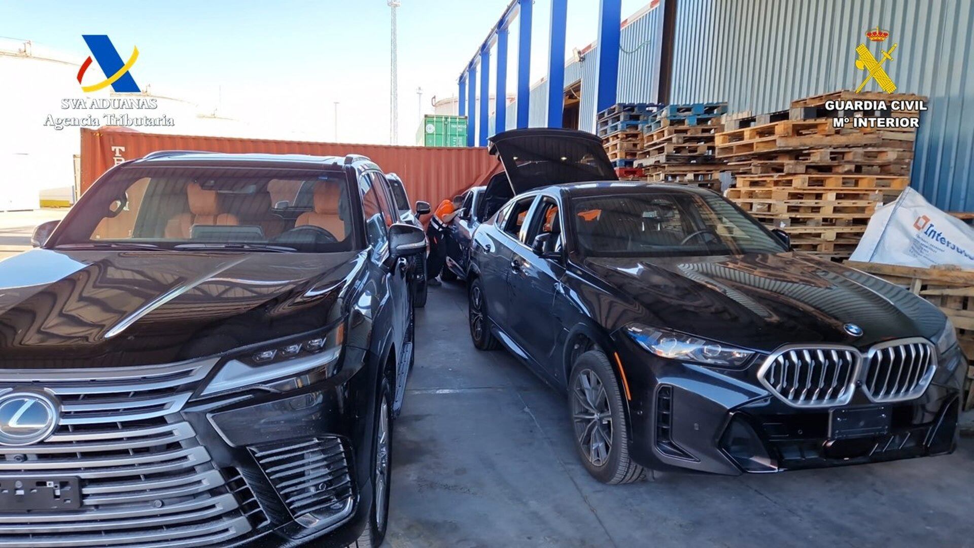 Vehículos recuperados en el Puerto de Algeciras